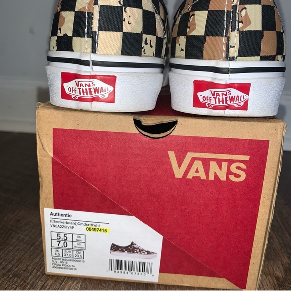 Vans Authentic Checkerboard Shoes - Picture 2 of 6